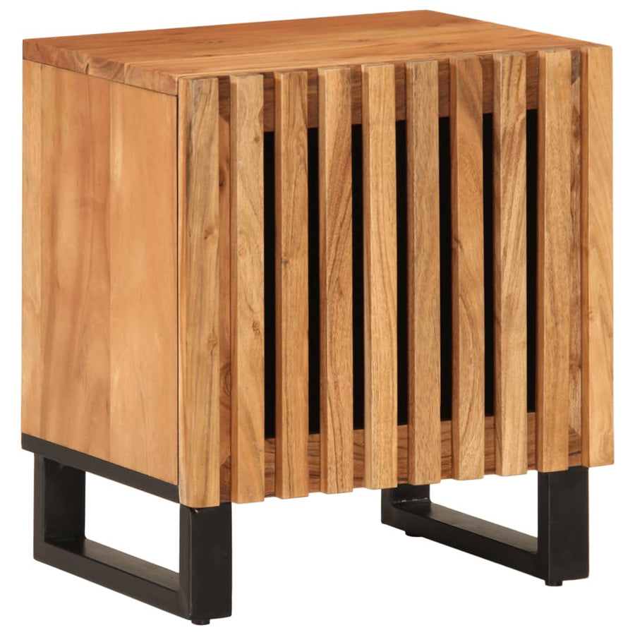 Nachtkastjes 2 st 40x33x46 cm massief acaciahout