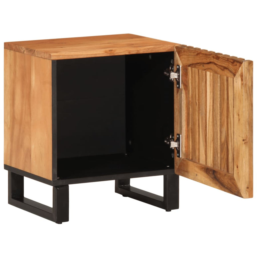 Nachtkastjes 2 st 40x33x46 cm massief acaciahout