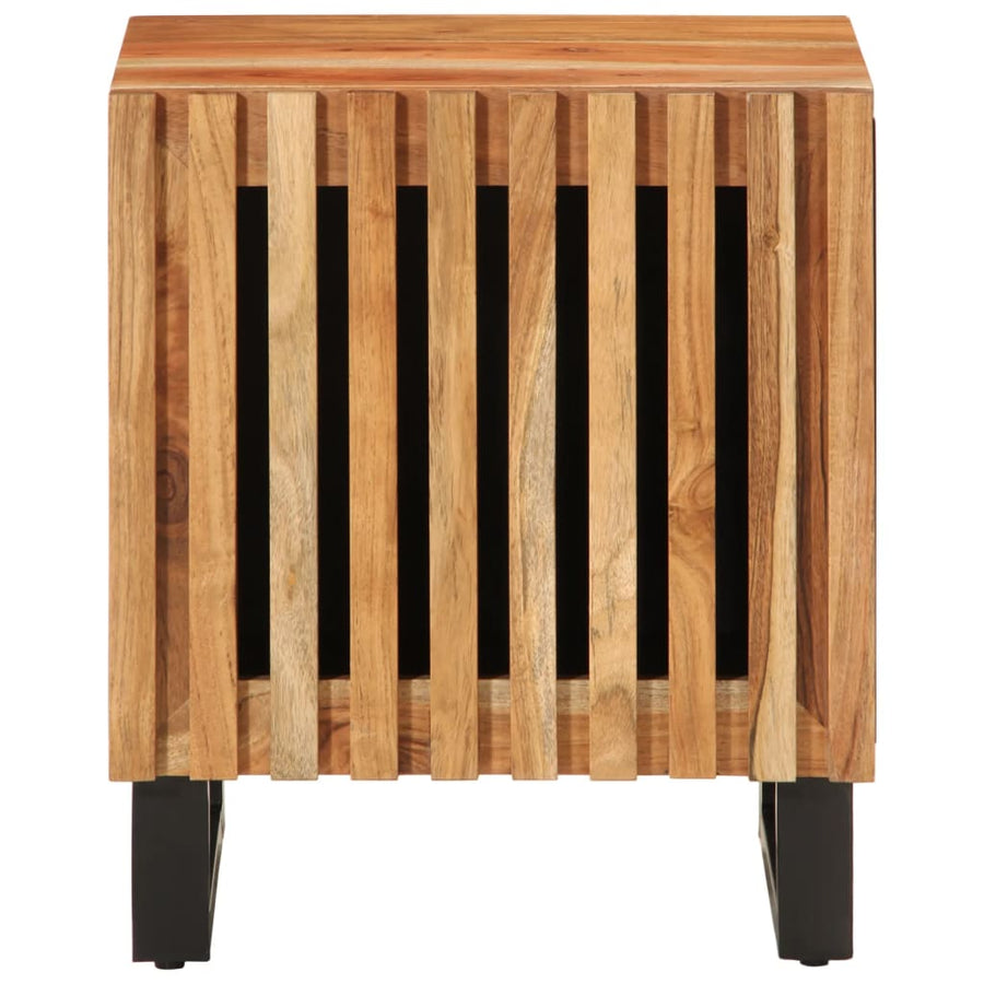 Nachtkastjes 2 st 40x33x46 cm massief acaciahout