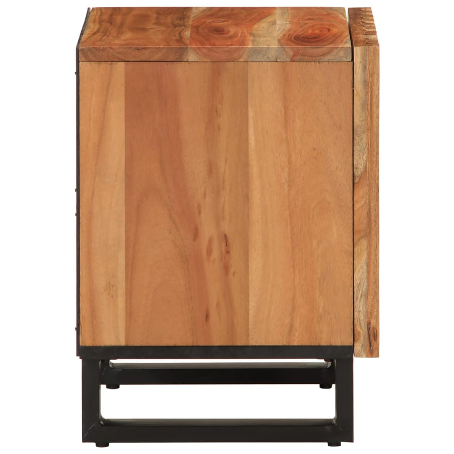 Nachtkastjes 2 st 40x33x46 cm massief acaciahout