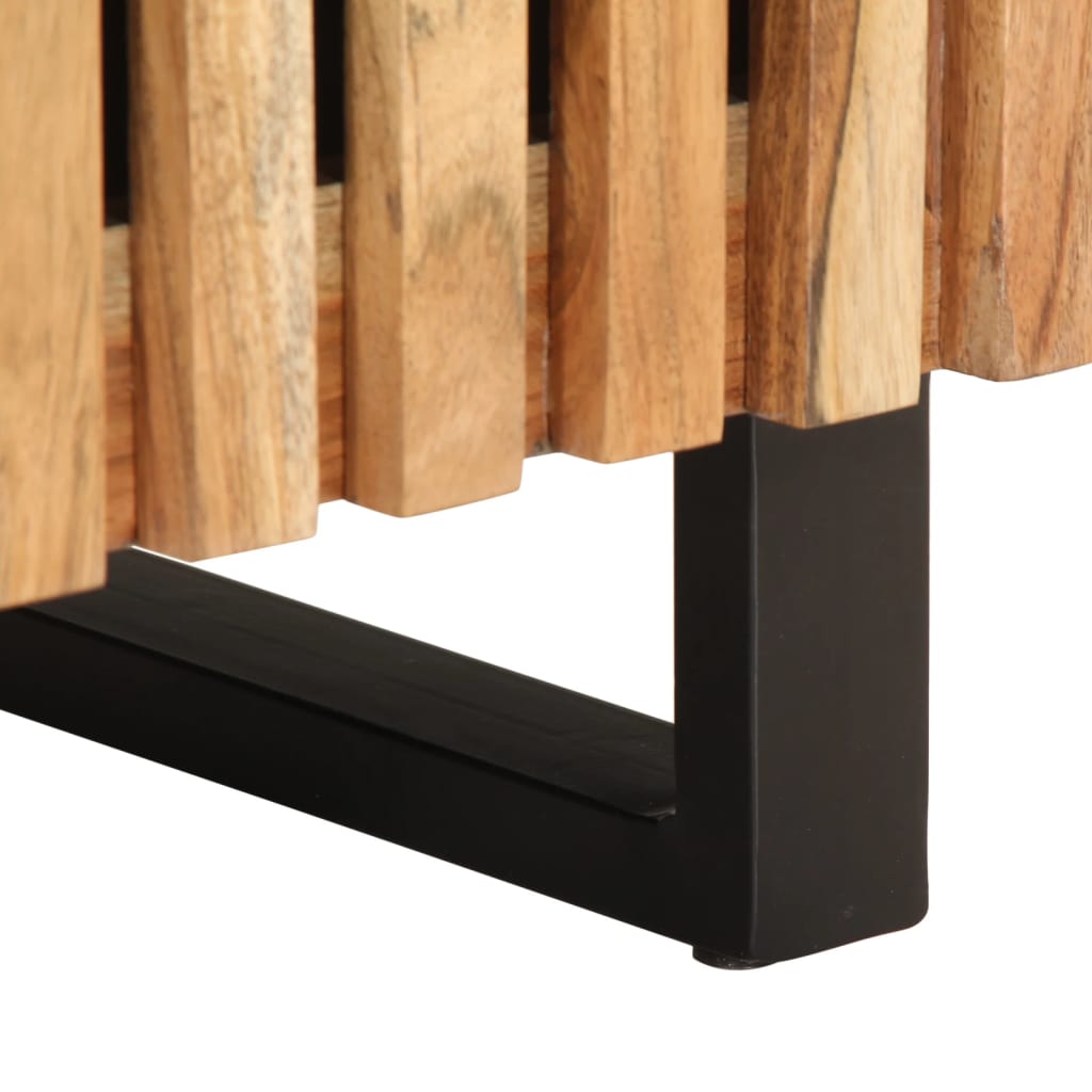 Nachtkastjes 2 st 40x33x46 cm massief acaciahout