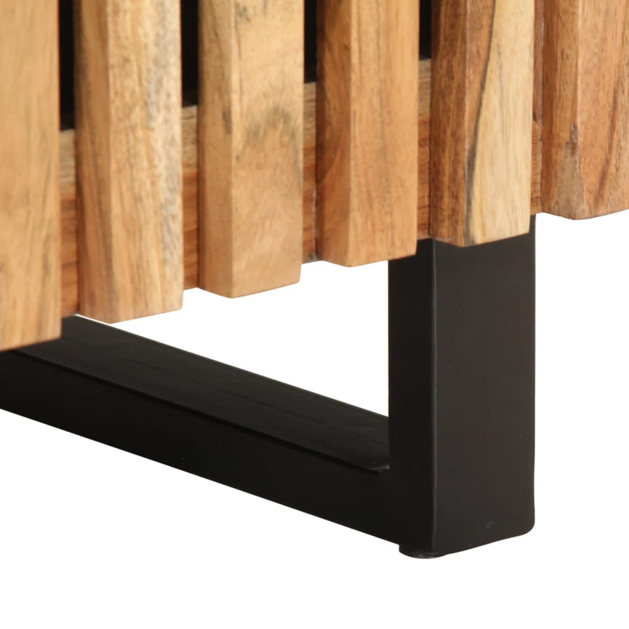 Nachtkastjes 2 st 40x33x46 cm massief acaciahout