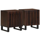 Bedside tables 2 pcs 40x34x46 cm solid mango wood