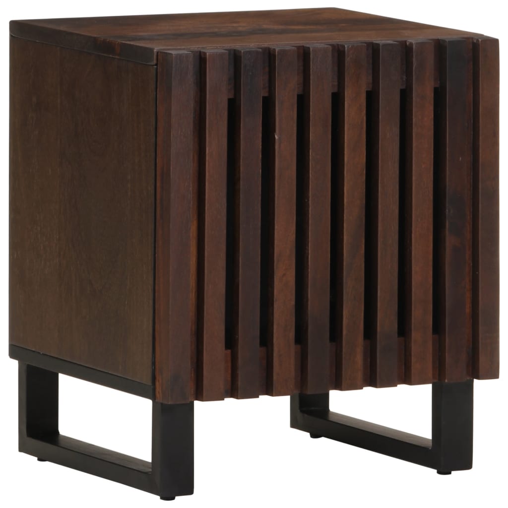 Nachtkastjes 2 st 40x33x46 cm massief mangohout