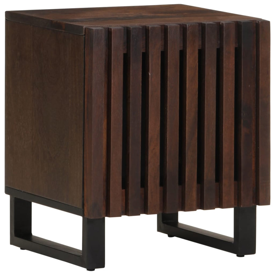 Nachtkastjes 2 st 40x33x46 cm massief mangohout