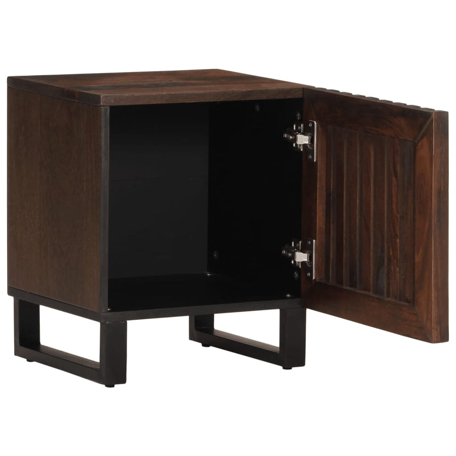 Nachtkastjes 2 st 40x33x46 cm massief mangohout
