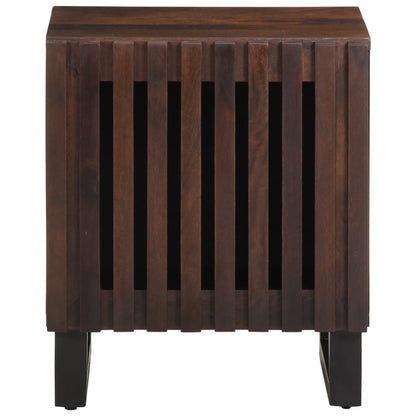 Nachtkastjes 2 st 40x33x46 cm massief mangohout