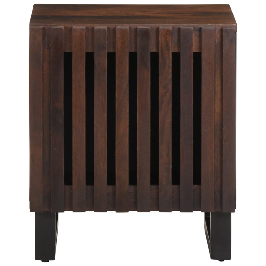 Nachtkastjes 2 st 40x33x46 cm massief mangohout