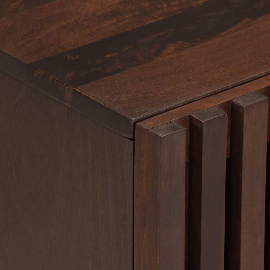 Nachtkastjes 2 st 40x33x46 cm massief mangohout