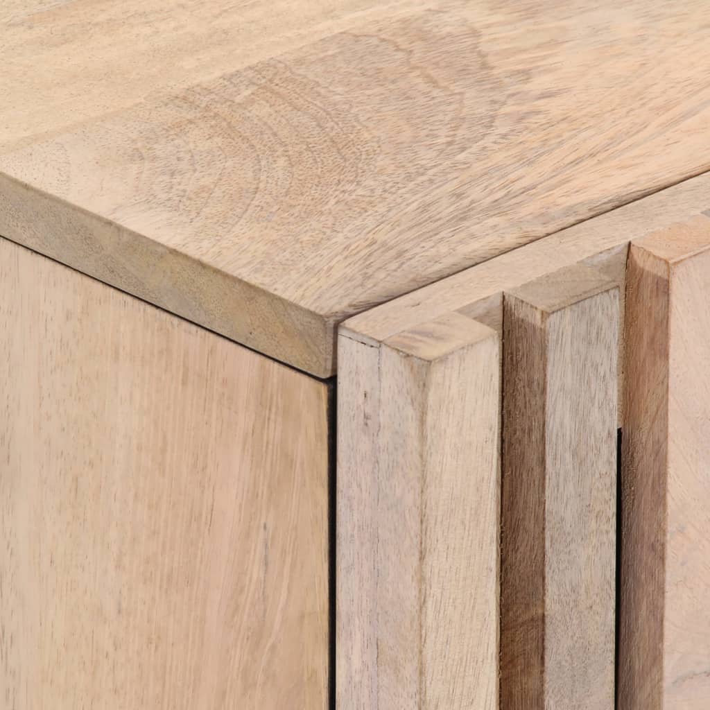 Nachtkastjes 2 st 40x34x46 cm massief gebleekt mangohout