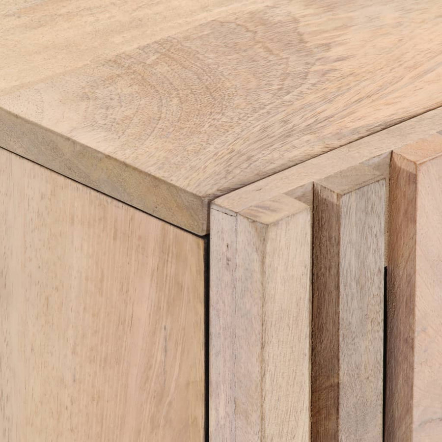 Nachtkastjes 2 st 40x34x46 cm massief gebleekt mangohout
