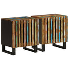 Nachtkastjes set 2 stuks 40x34x46 cm bruin