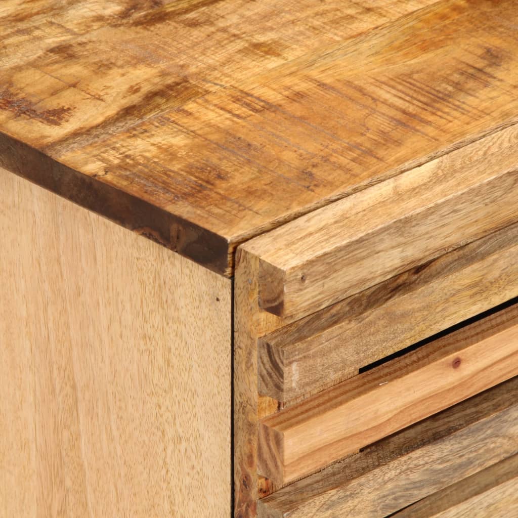Nachtkastje 40x33x46 cm massief ruw mangohout