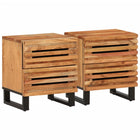 Bedside tables 2 pcs 40x34x46 cm solid acacia wood