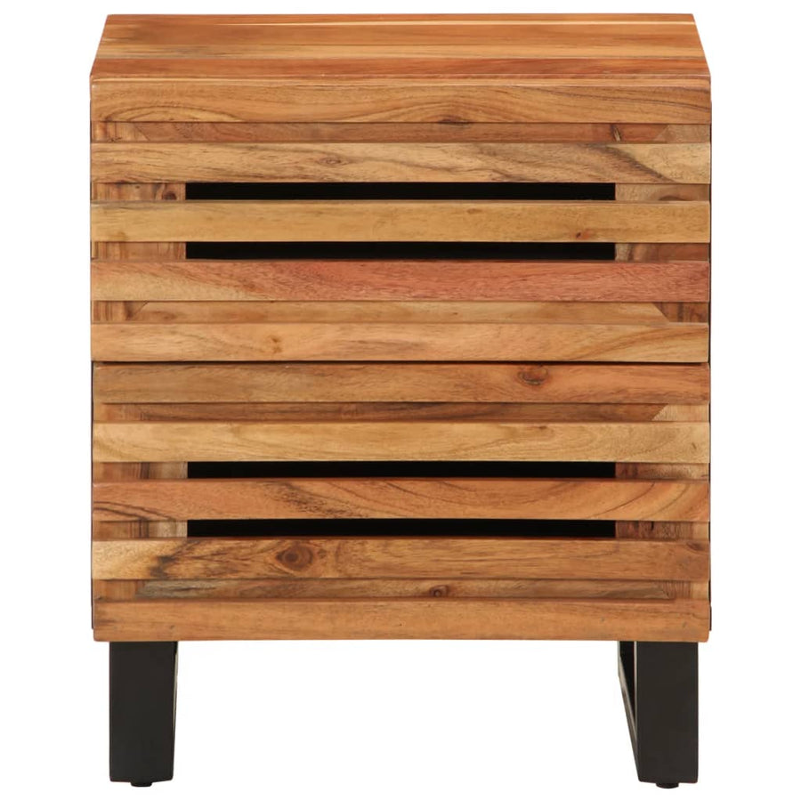Nachtkastjes 2 st 40x33x46 cm massief acaciahout