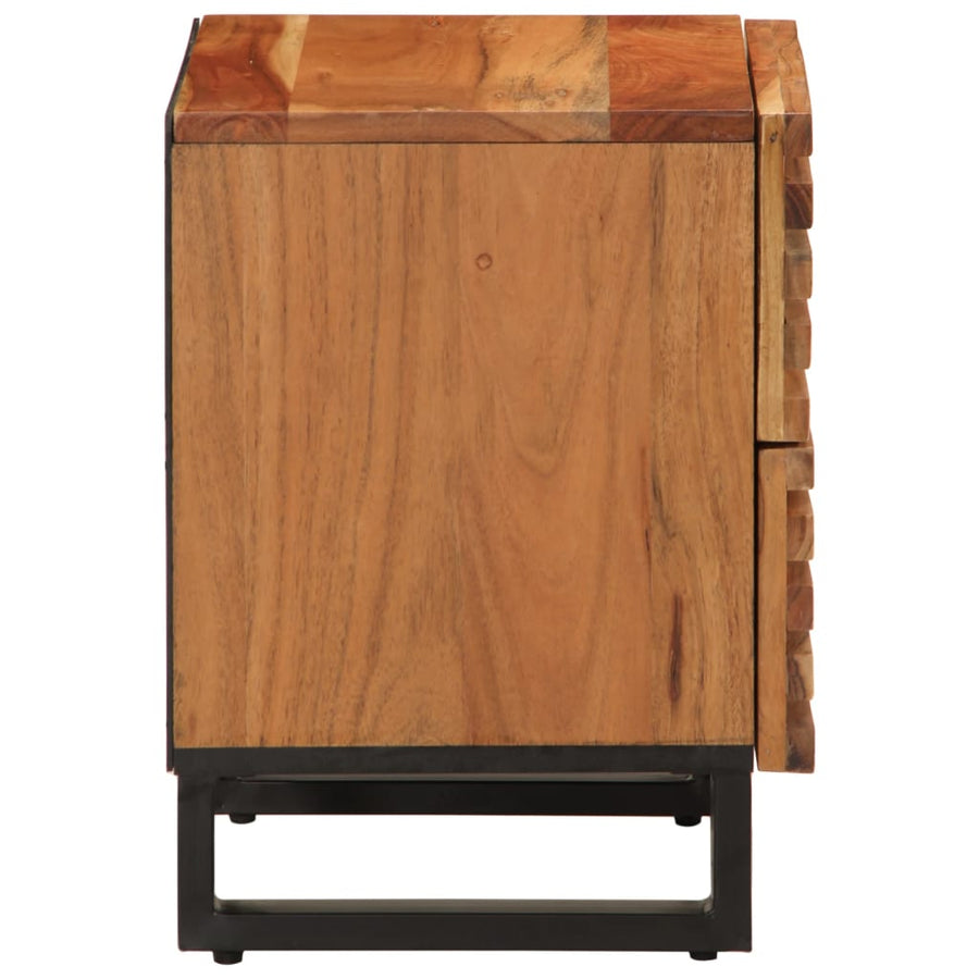 Nachtkastjes 2 st 40x33x46 cm massief acaciahout