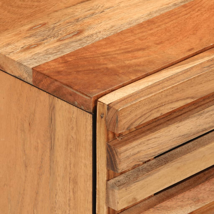 Nachtkastjes 2 st 40x33x46 cm massief acaciahout