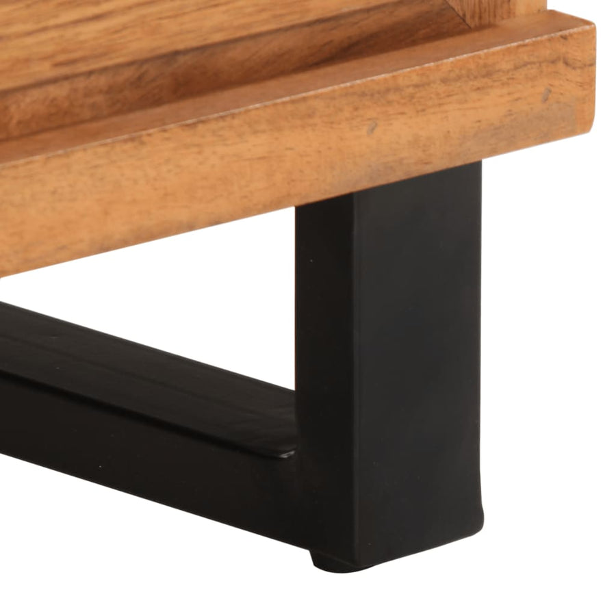 Nachtkastjes 2 st 40x33x46 cm massief acaciahout