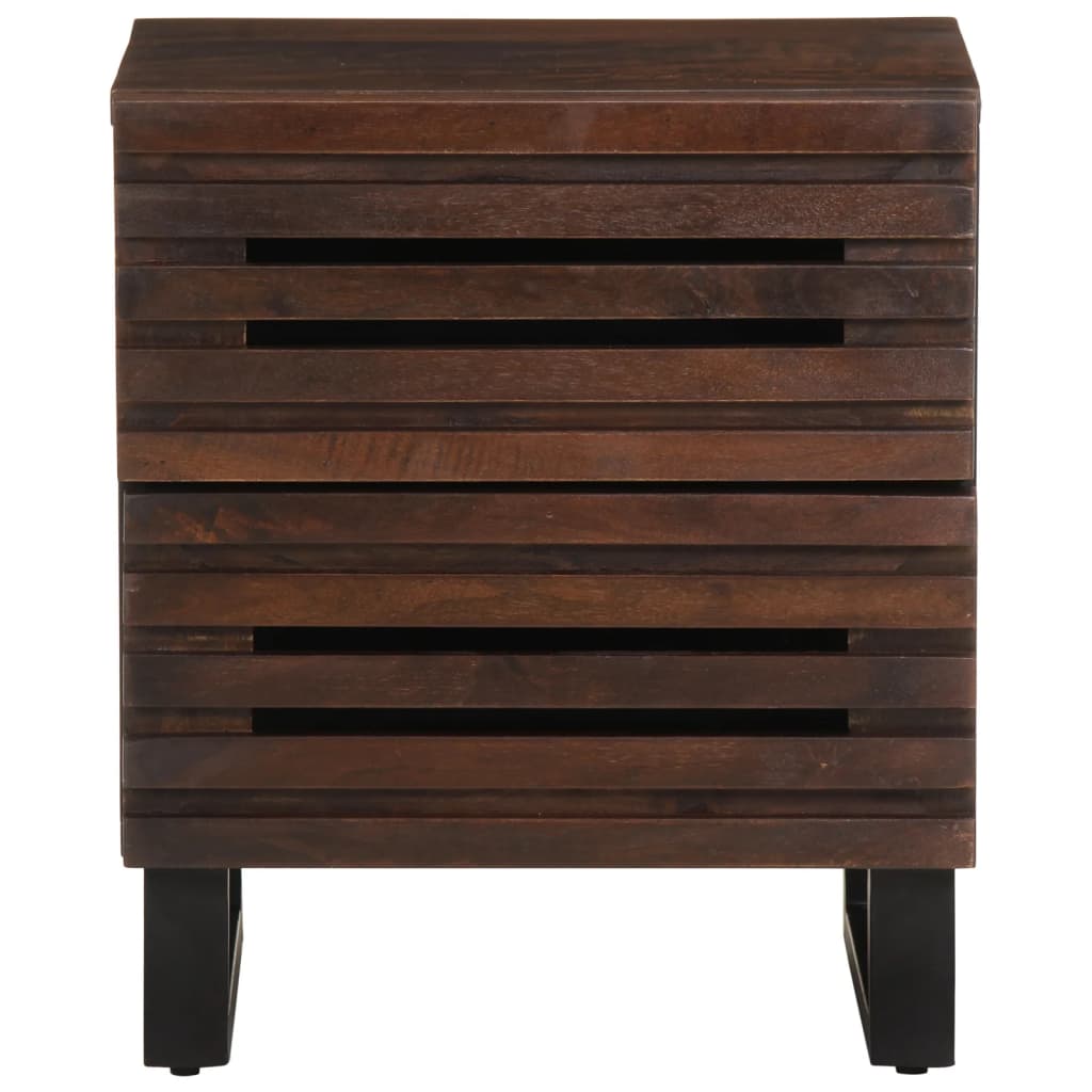 Nachtkastje 40x33x46 cm massief mangohout