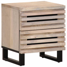 Nachtkastjes 2 st 40x33x46 cm massief gebleekt mangohout