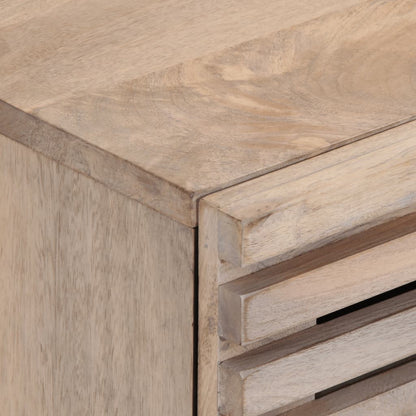 Nachtkastjes 2 st 40x33x46 cm massief gebleekt mangohout