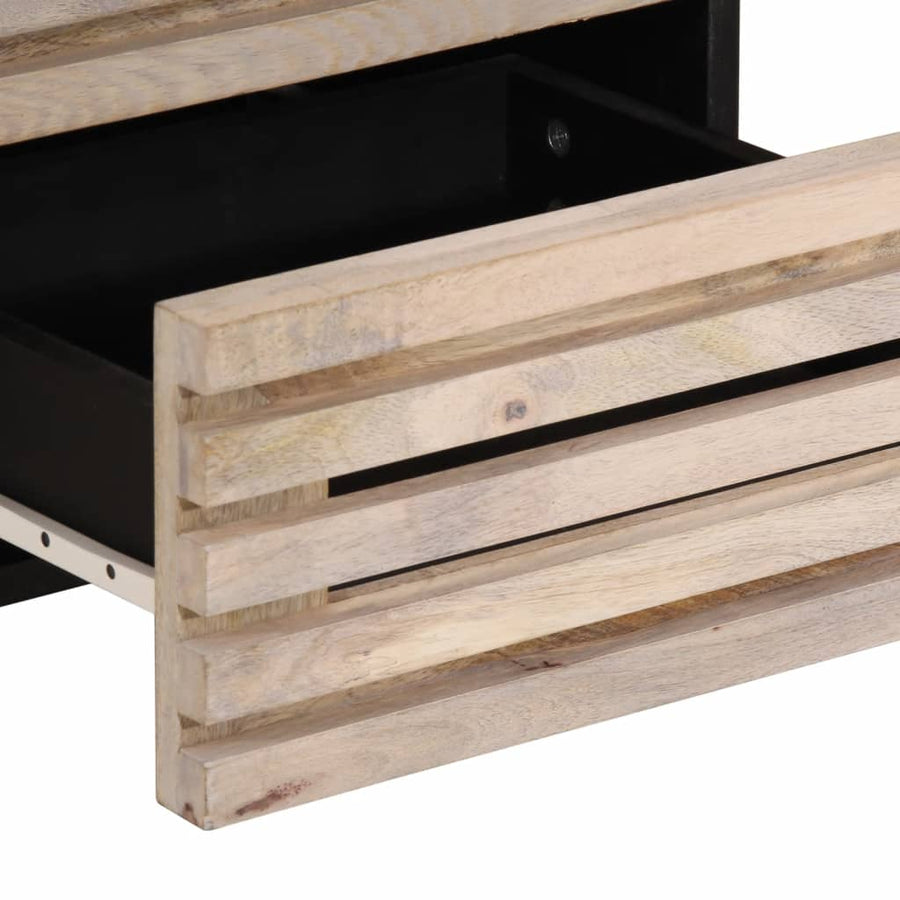 Nachtkastjes 2 st 40x33x46 cm massief gebleekt mangohout
