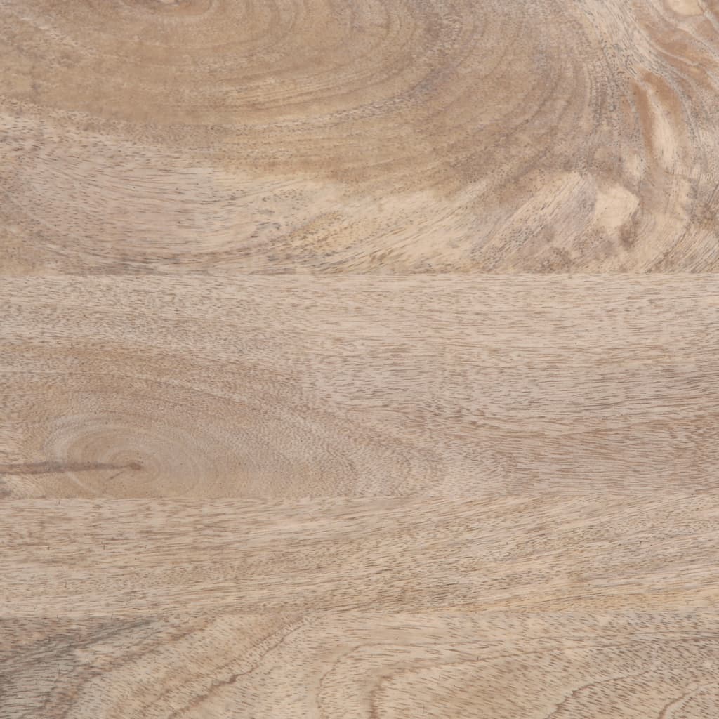 Dressoir 60x34x75 cm massief mangohout wit