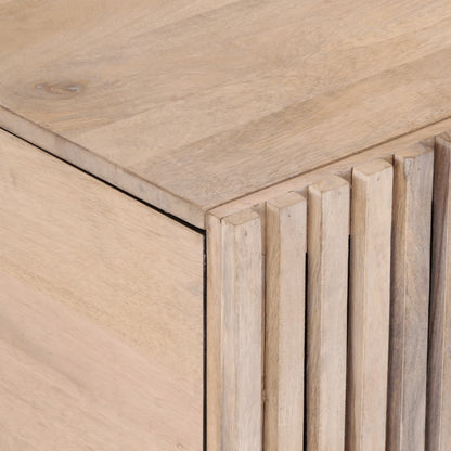 Salontafel 80x51x40 cm massief mangohout wit