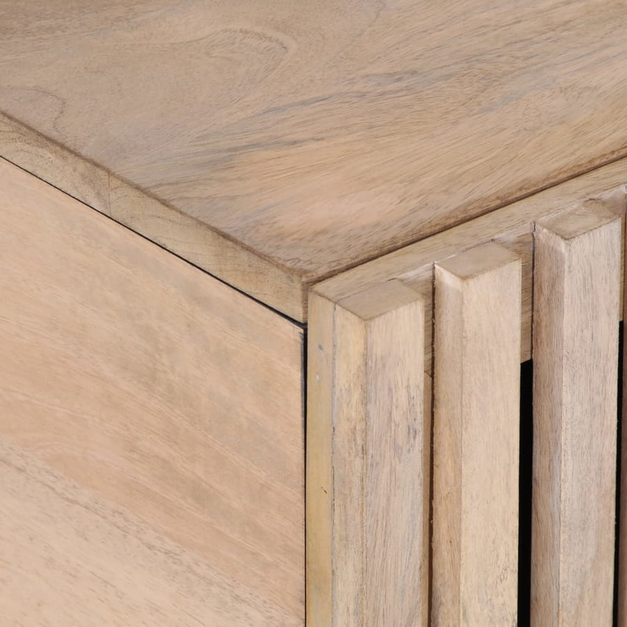 Salontafel 80x51x40 cm massief mangohout wit