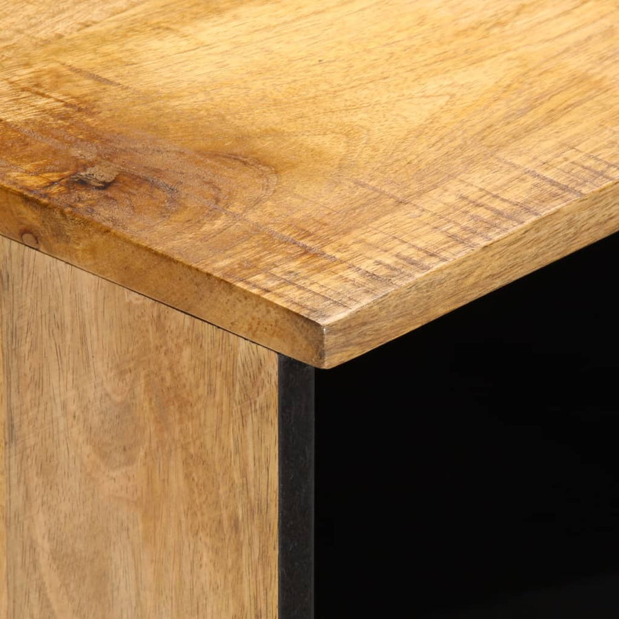 Nachtkastjes 2 st 40x33x46 cm massief ruw mangohout