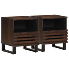 Bedside tables 2 pcs 40x34x46 cm solid mango wood