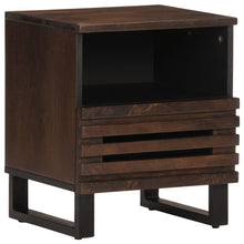 Nachtkastjes 2 st 40x33x46 cm massief mangohout