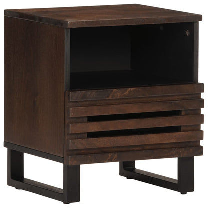 Nachtkastjes 2 st 40x33x46 cm massief mangohout
