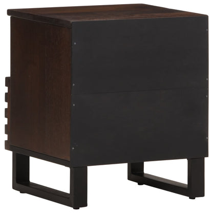 Nachtkastjes 2 st 40x33x46 cm massief mangohout