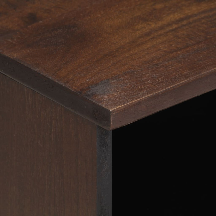 Nachtkastjes 2 st 40x33x46 cm massief mangohout