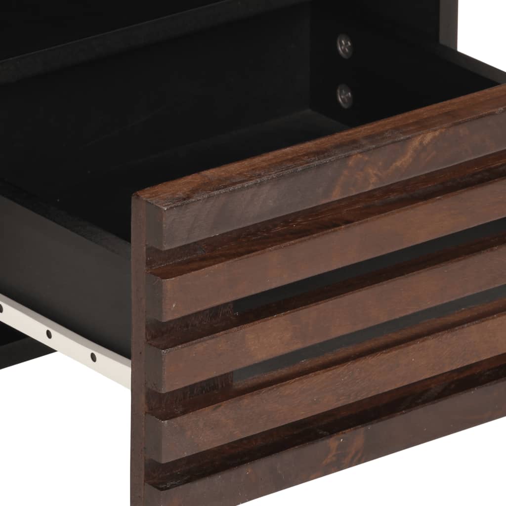 Nachtkastjes 2 st 40x33x46 cm massief mangohout