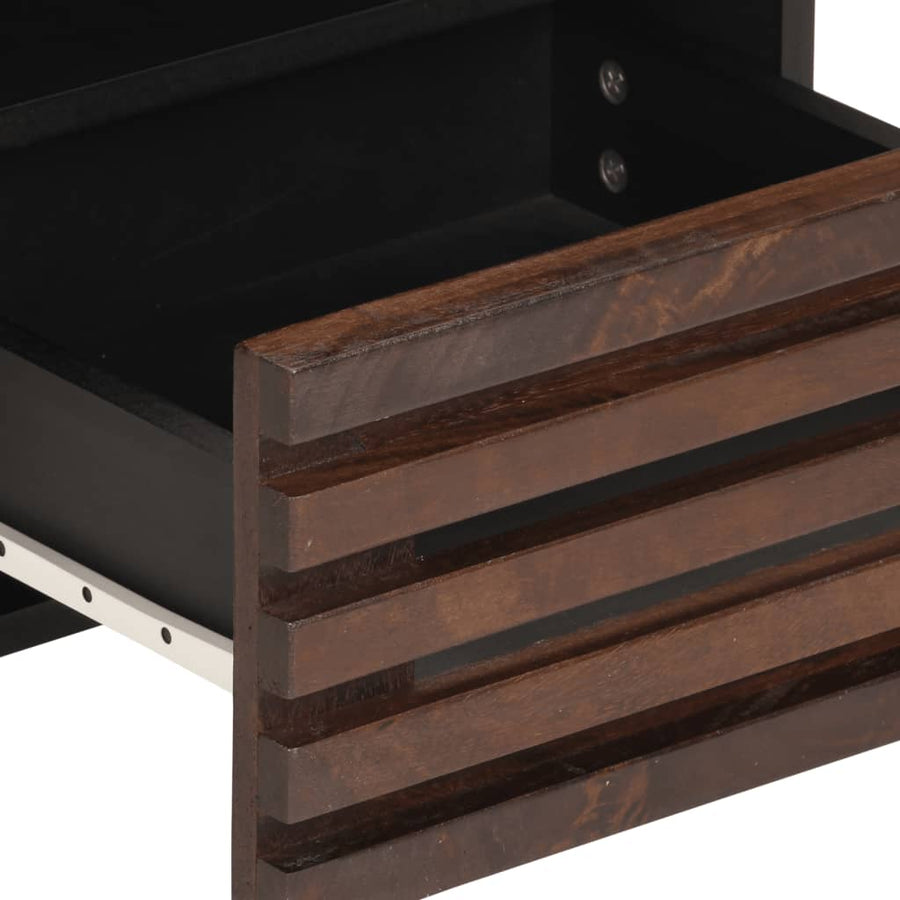 Nachtkastjes 2 st 40x33x46 cm massief mangohout