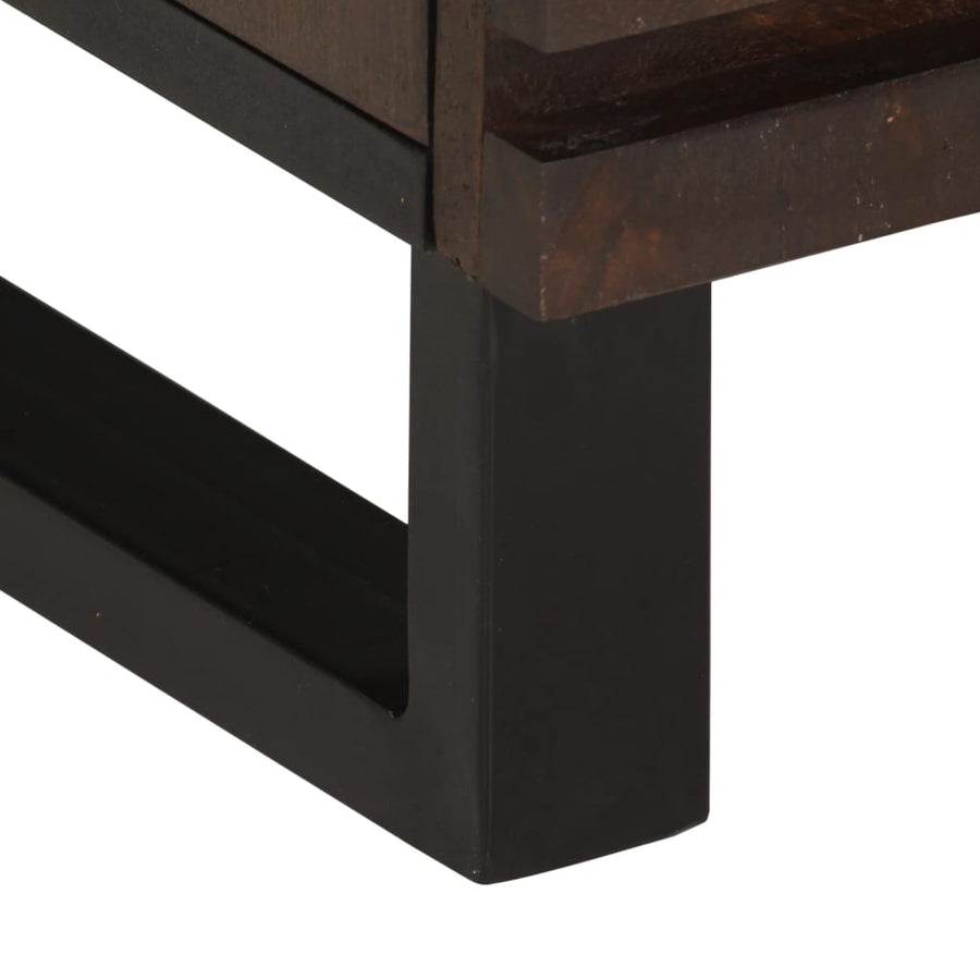 Nachtkastjes 2 st 40x33x46 cm massief mangohout