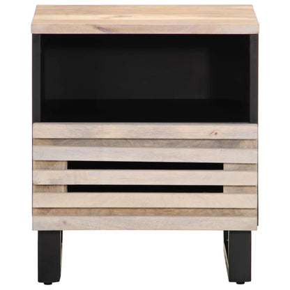 Nachtkastjes 2 st 40x33x46 cm massief gebleekt mangohout