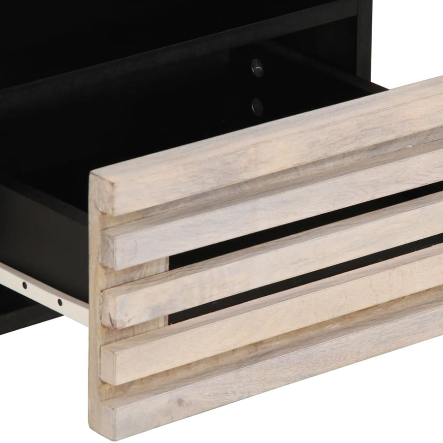 Nachtkastjes 2 st 40x33x46 cm massief gebleekt mangohout