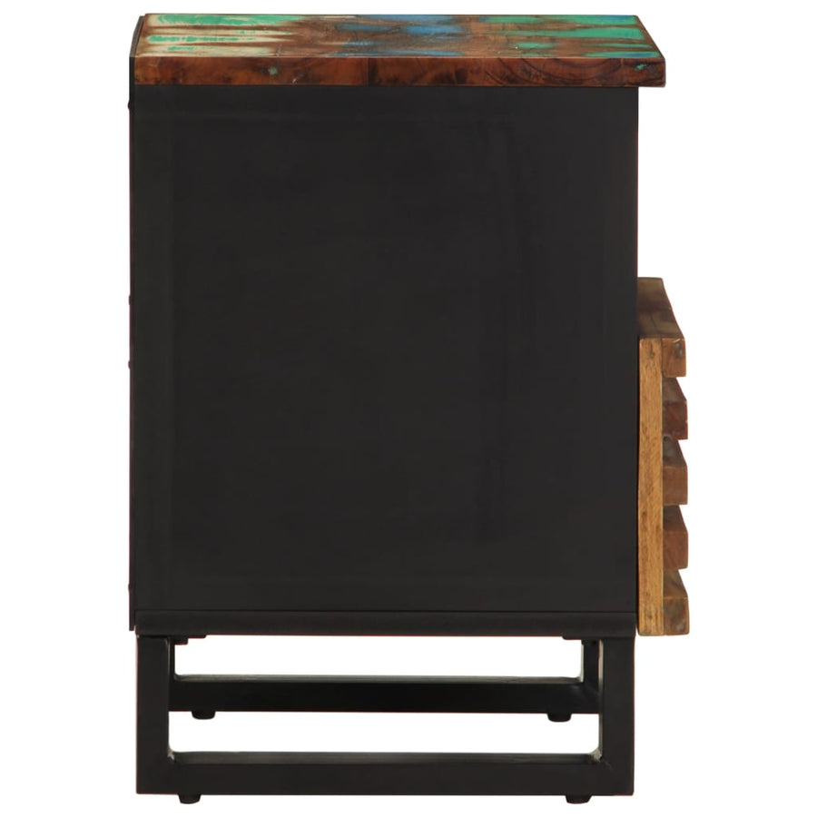 Nachtkastje 40x33x46 cm massief gerecycled hout