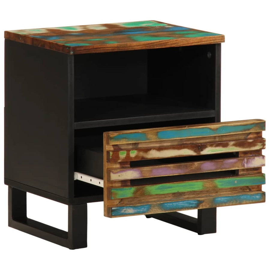Nachtkastjes 2 st 40x33x46 cm massief gerecycled hout