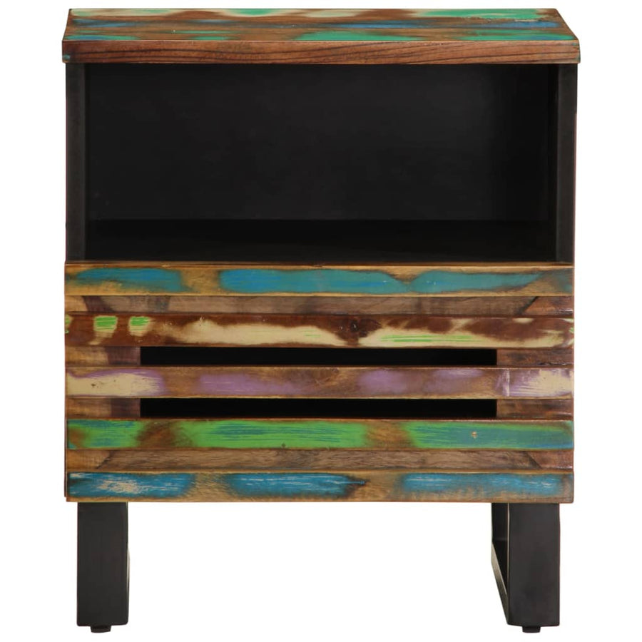 Nachtkastjes 2 st 40x33x46 cm massief gerecycled hout