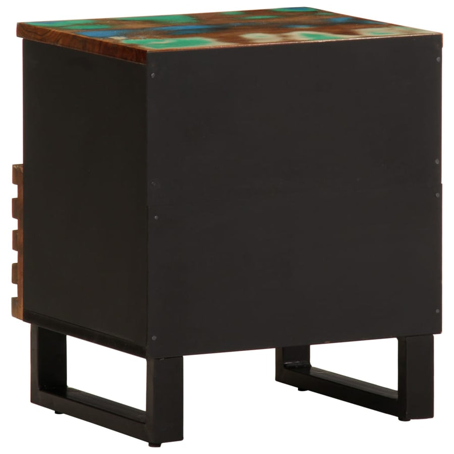 Nachtkastjes 2 st 40x33x46 cm massief gerecycled hout