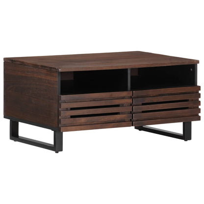 Salontafel 80x55x40 cm massief mangohout bruin