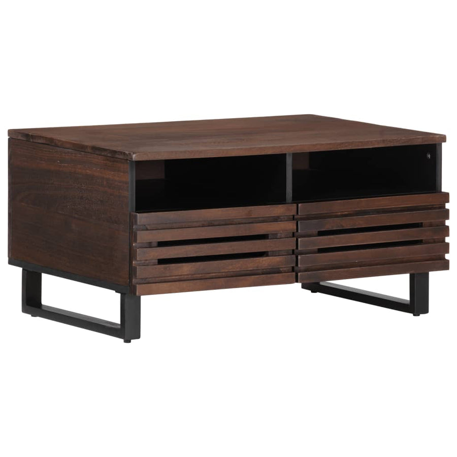 Salontafel 80x55x40 cm massief mangohout bruin