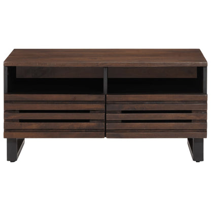 Salontafel 80x55x40 cm massief mangohout bruin