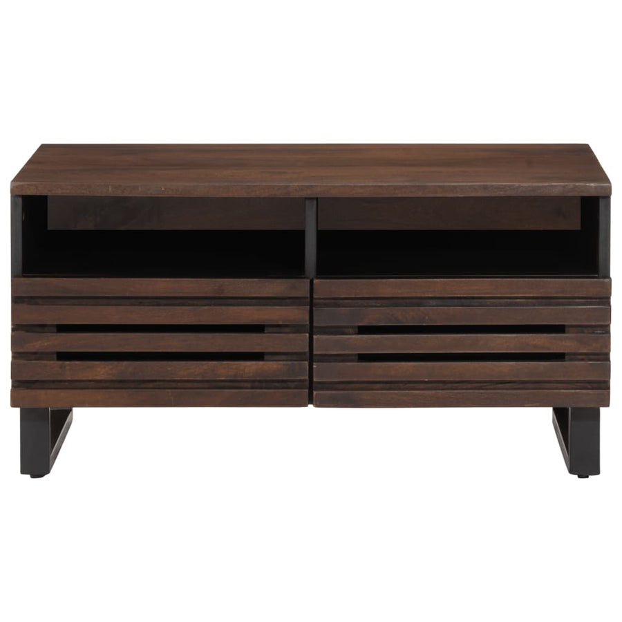 Salontafel 80x55x40 cm massief mangohout bruin