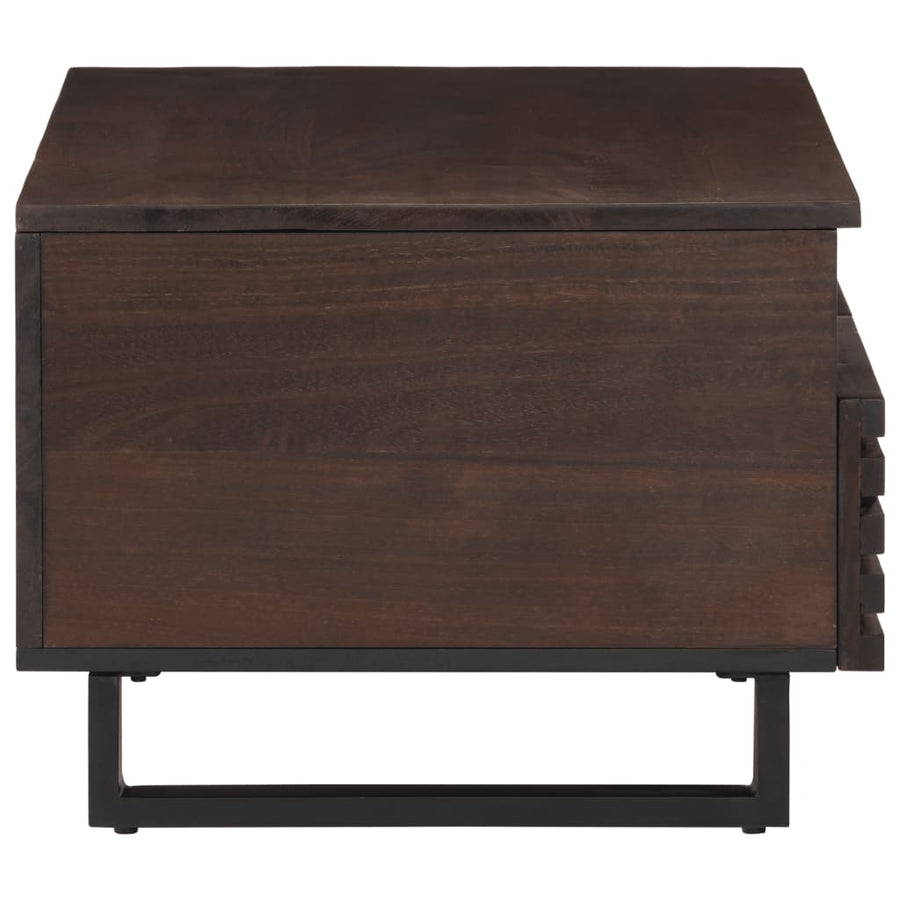 Salontafel 80x55x40 cm massief mangohout bruin