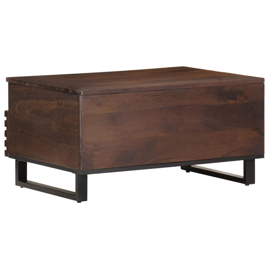 Salontafel 80x55x40 cm massief mangohout bruin